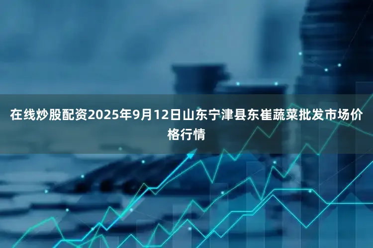 在线炒股配资2025年9月12日山东宁津县东崔蔬菜批发市场价格行情